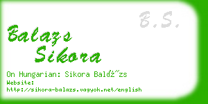 balazs sikora business card